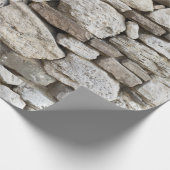 瓦礫の石壁パターン ラッピングペーパー (角)