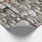 瓦礫の石壁パターン ラッピングペーパー (角)