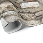 瓦礫の石壁パターン ラッピングペーパー (ロールコーナー)