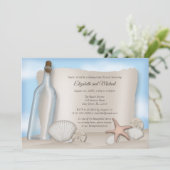 瓶からのメッセージ ビーチ ハニームーンバ Shower 招待状 (スタンド正面)