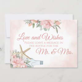 瓶にメッセージ フローラルビーチ 招待状