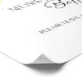 瓶にメッセージ　ボヘミアンワディングゲストブックサイン ポスター (角)