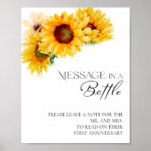 瓶にメッセージ　ボヘミアンワディングゲストブックサイン ポスター (正面)