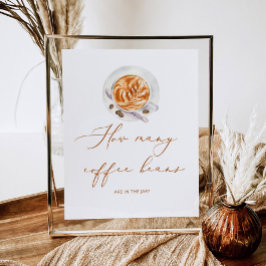 瓶に入っているコーヒー豆の数 ポスター