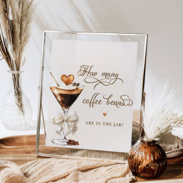 瓶に入っているコーヒー豆の数 ポスター