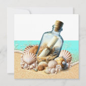 瓶に詰めたメッセージ 招待状 (正面)