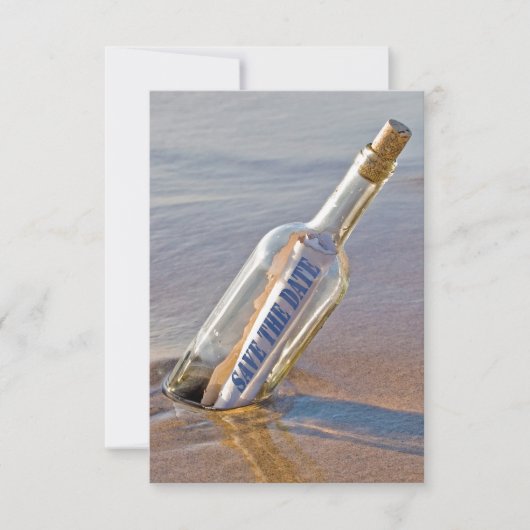 瓶に詰めた「保存日」メッセージ セーブザデート (正面)