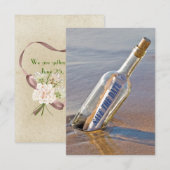 瓶に詰めた「保存日」メッセージ セーブザデート (正面/裏面)