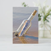 瓶に詰めた「Save The Date」のメッセージ セーブザデート (スタンド正面)