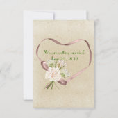 瓶に詰めた「Save The Date」のメッセージ セーブザデート (裏面)