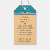 瓶のギフトタグレシピの指示が粗末なスープ ギフトタグ (裏面)