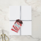 瓶のギフトラベルの指示ペパーミントにココアミックス ギフトタグ (より糸付き)