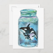 瓶のシャチ シーズンポストカード (正面/裏面)