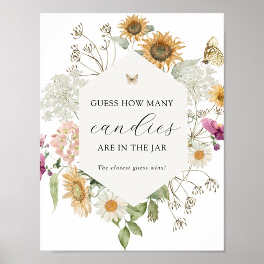 瓶のシャワーゲームの中の数を推測 ポスター (正面)