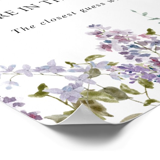 瓶のシャワーゲームの中の数を推測 ポスター (角)