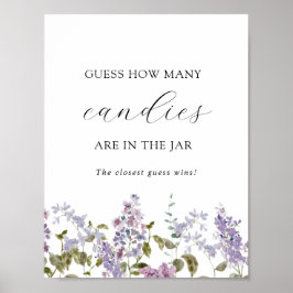 瓶のシャワーゲームの中の数を推測 ポスター