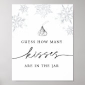 瓶のスノーフレークに含まれるキスの数を推測する ポスター (正面)