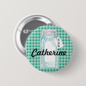 瓶のデザインを缶詰にするヴィンテージ 缶バッジ (正面&裏面)