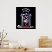 瓶のポスターに書かれた脳 ポスター (キッチン)