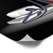 瓶のポスターに書かれた脳 ポスター (角)