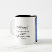 瓶のマグの©MillwardStudios 2011年のホタル ツートーンマグカップ (正面左)