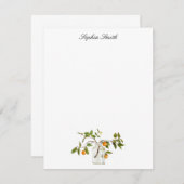 瓶のレモンの枝 サンキューカード (正面/裏面)