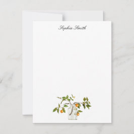 瓶のレモンの枝 サンキューカード