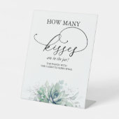 瓶の中にキスは何個あるか？ペデスタルのサイン 台座サイン (正面)