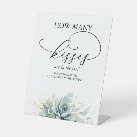 瓶の中にキスは何個あるか 台座サイン (正面)