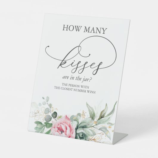 瓶の中にキスは何個あるか 台座サイン (正面)