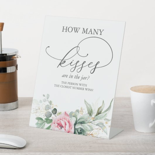 瓶の中にキスは何個あるか 台座サイン (インサイチュ)