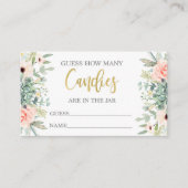 瓶の中にキャンディーが何個入っているか推測する エンクロージャーカード (正面)