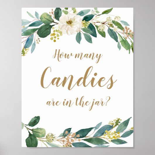 瓶の中にキャンディーは何個あるかゲームサイン ポスター (正面)