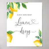 瓶の中にレモンドロップは何個ありますか ポスター (正面)