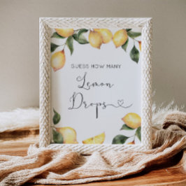 瓶の中にレモンドロップは何個ありますか ポスター