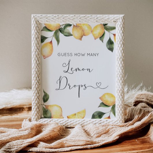 瓶の中にレモンドロップは何個ありますか ポスター