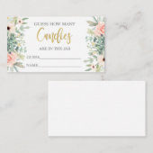 瓶の中のお菓子の数を当ててみて エンクロージャーカード (正面/裏面)