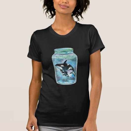 瓶の中のオルカ Tシャツ (正面)