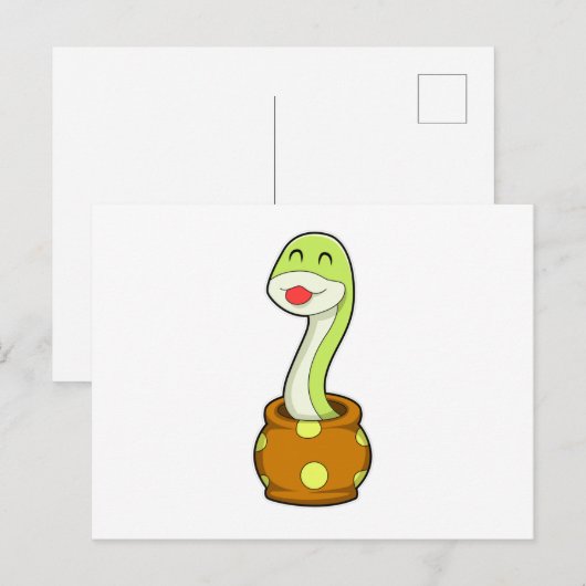 瓶の中のヘビ ポストカード (正面/裏面)