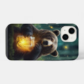 瓶の中のホタルと熊 iPhoneケース (裏面横)