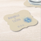 瓶の中のホタルの光 クラシック ペーパーコースター (アングル)