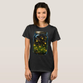 瓶の中のホタル 虫 光る虫 ライトニング・インセクト Tシャツ (正面フル)