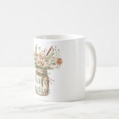 瓶の中の夢の花を信じて コーヒーマグカップ (正面右)