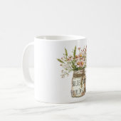 瓶の中の夢の花を信じて コーヒーマグカップ (正面左)