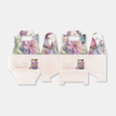 瓶の中の小さな蝶のフローラの赤ちゃんシャワー フェイバーボックス (折り畳みなし)