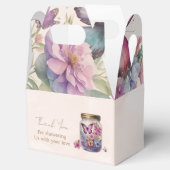 瓶の中の小さな蝶のフローラの赤ちゃんシャワー フェイバーボックス (オープン)