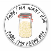 瓶の中の発酵サワー生地 シール (正面)