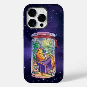 瓶の中の読居心地の良い漫画ドラゴンの本 Case-Mate iPhone 14 PROケース