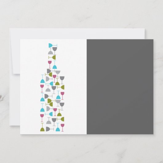 瓶の形をしたワイングラス (正面)