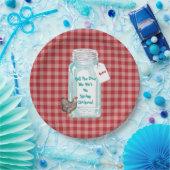 瓶の春鶏を缶詰にするBuncoのおもしろいなヴィンテージ ペーパープレート (パーティー)